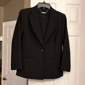 White House Black Market Elegant Black Suit Jacket